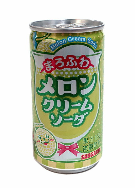サンガリアまろふわメロンクリームソーダ190g缶 イージャパンモール