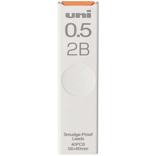 シャープ替芯　ユニ　0.5mm　2B　1個(40本)