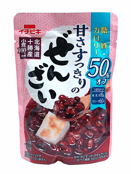 【送料無料】★まとめ買い★　イチビキ糖質カロリー50％オフぜんざい150g　×10個【イージャパンモール】