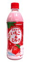 【送料無料】★まとめ買い★ サンガリア まろやかいちご&ミルクPETN 500ML ×24個【イージャパンモール】