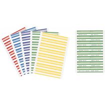 フォルダーラベル　モノクロレーザープリンタ用　A4　86×33mm　青　1パック(160片:16片×10枚)