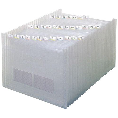 テージー　ドキュメントファイルのびーる2　A4　32ポケット　クリア　1セット（6冊）