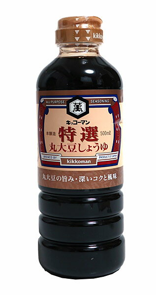 ★まとめ買い★ キッコーマン 特選丸大豆醤油 500mlP ×12個【イージャパンモール】