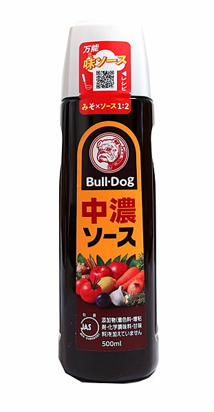 ★まとめ買い★　ブルドック　中濃ソース　500ml　　×20個【イージャパンモール】