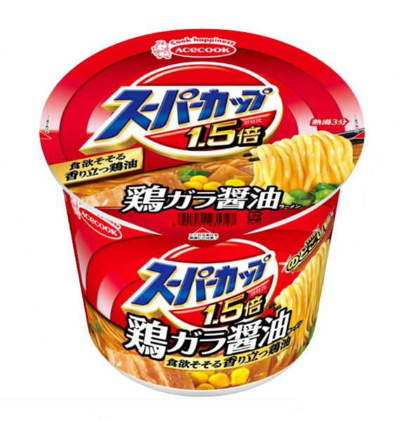 【送料無料】★まとめ買い★ エース スーパーカップ1.5倍 しょうゆ109g ×12個【イージャパンモール】
