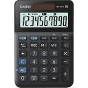カシオ W税率電卓 10桁 ミニジャストタイプ ブラック 1台(2)