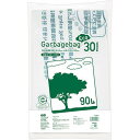 リサイクルポリ袋(エコデザイン) 乳白半透明 90L 1パック(30枚)(3)