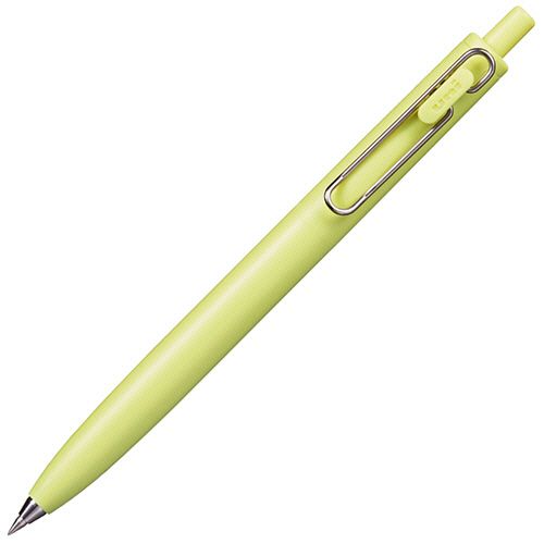 Rakuten - ゲルインクボールペン　ユニボール　ワンF　0.38mm　黒　(軸色:Fイエロー(日向夏))　1本