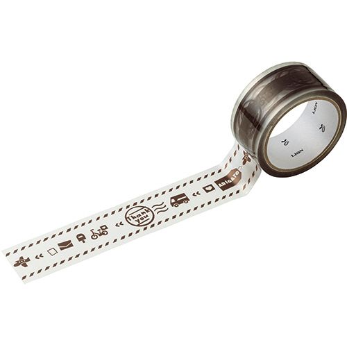 ライオン事務器 センターデザインテープ オクッテ ありがとう 48mm×30m 1巻のサムネイル
