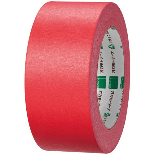 Craft Tape - クラフトテープ 環境思いカラー No.224WC 50mm×50m 厚み約0.14mm 赤 1巻