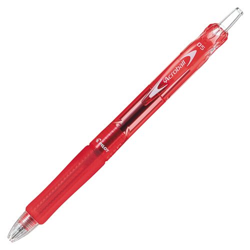 【イージャパンモール】【返品・交換・キャンセル不可】 必ず2通目のメールをご確認ください。 ※本商品は熨斗・包装（ラッピング）はお承り出来ない商品となります。※商品はご注文（ご決済）後、2-5営業日で発送（土・日・祝日除く）となります。※配送業者と契約がないため、送付先が北海道・沖縄・離島の場合キャンセルとさせていただきます。※発送予定日は、在庫がある場合の予定日となります。 ※在庫がない場合には、キャンセルとさせて頂きます。 ※納期が遅れます場合には改めてご連絡させて頂きます。※本商品はメーカー取り寄せ商品となります。 流動在庫となりますためお手配時に在庫がない場合はキャンセルとさせていただきます。 在庫と納期のご確認が必要な場合は事前にお問い合わせください。 ※ご注文確定後でのキャンセルやお届け先の変更等はお承りできませんのでご注意ください。 また、交換・返品はお承りできません。 ※商品のお写真はイメージ画像です。概要 書き出しからしっかり書けてなめらか。低粘度アクロインキ搭載。 商品説明 ●しっかり握れるタイヤパターングリップ。ボール径極細0.5mm・インク色はレッド、10本セットです。 仕様 インク種類 低粘度アクロインキ インク色 赤 軸色 赤 ボール径 0.5mm 全長 143mm 最大軸径 11.4mm 対応替芯 BRFV-10EF-R シリーズ名 アクロボール JANコード 4902505416606 環境商品 プラスチックの再利用70％以上エコマーク認定番号：16112033 【メーカー・製造または販売元】パイロット【広告文責】株式会社イージャパンアンドカンパニーズ 072-875-6666《ご注意ください》 ※本商品はキャンセル・返品・交換不可の商品です。 ※商品の性質上、返品・交換・キャンセルはお受けできません。 　不良品、内容相違、破損、損傷の場合は良品と交換いたします。 　但し、商品到着から3日以内にご連絡をいただけない場合、交換いたしかねますのでご注意ください。 ※商品がリニューアルしている場合、リニューアル後の商品をお届けします。[関連キーワード：文具・事務用品 筆記具 油性ボールペン ノック式ボールペン]