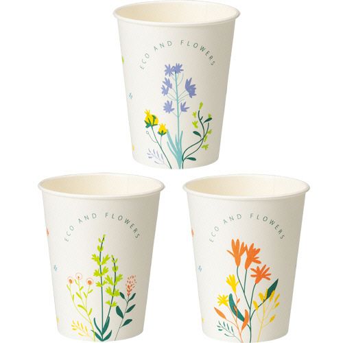 紙コップ　AND　FLOWERS　275mL(9オンス)　1セット(1500個:50個×30パック)