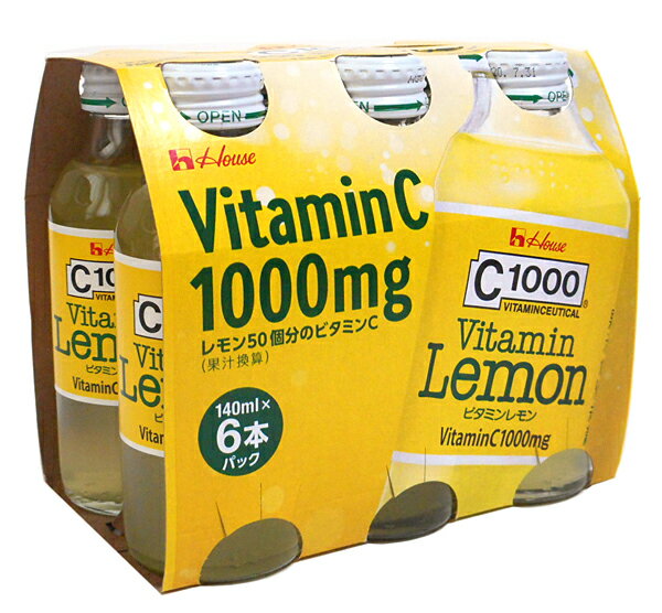 【送料無料】★まとめ買い★ハウスウェルネス　C1000ビタミンレモン　140mL×6本　×5個【イージャパンモール】