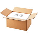 【送料無料】【個人宅届け不可】【法人(会社・企業)様限定】無地ダンボール箱 A3(L)サイズ 軽量タイプ 高さ250mm 1パック(10枚)【イージャパンモール...