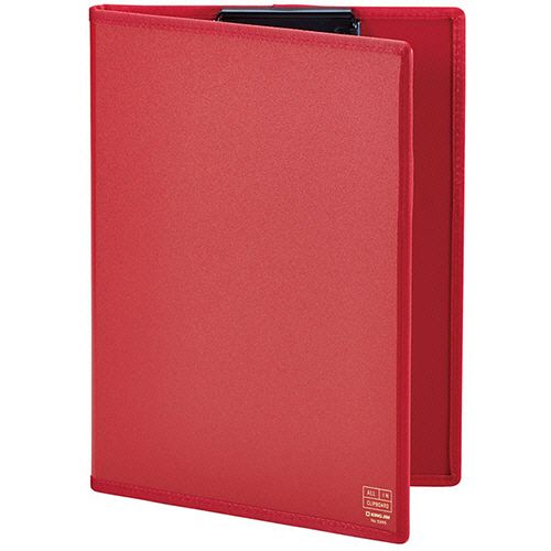 【代引不可】【イージャパンモール】【返品・交換・キャンセル・日時指定不可・法人（会社・企業）様限定】 必ず2通目のメールをご確認ください。 ※本商品は熨斗・包装（ラッピング）はお承り出来ない商品となります。 ※本商品はお届け先様名が法人（企業・会社）様宛ての場合のみお承りとなり、個人様宛てのご注文はお承りしておりませんので予めご了承くださいませ。 ※領収書につきましてはeメールにPDFファイルを添付してのご案内のみとなります。 ※本商品は【イージャパンショッピングモール】（イージャパンモール）の他の商品と同梱することは出来ません。※商品はご注文（ご決済）後、2-5営業日で発送（土・日・祝日除く）となります。※配送業者と契約がないため、送付先が沖縄・離島・一部地域の場合キャンセルとさせていただきます。※発送予定日は、在庫がある場合の予定日となります。 ※在庫がない場合には、キャンセルとさせて頂きます。 ※納期が遅れます場合には改めてご連絡させて頂きます。※本商品はメーカー取り寄せ商品となります。 流動在庫となりますためお手配時に在庫がない場合はキャンセルとさせていただきます。 在庫と納期のご確認が必要な場合は事前にお問い合わせください。 ※キャンセル・返品・交換・日時指定不可です。（平日のみのお届け） ※ご注文確定後でのお届け先の変更等はお承りできませんのでご注意ください。 ※本商品は法人（企業・会社）様限定商品となり、お届け先は「法人（企業・会社）様」に限ります。（個人様宛てへのお届けはお承りしておりません） 　お届け先に法人名が確認できる表札等がない場合、お届けをお承りすることができなくなっております。 　また、商品のお受取人様名に法人（企業・会社）様名をご記入いただけない場合もご注文をお承りできません。 ※置き配や宅配ボックスへの配送も承れませんので、お届け時にお留守でないようお願い致します。 ※沖縄・離島および一部地域へのお届けは出来ません。 ※商品のお写真はイメージ画像です。概要 多機能ポケットが小物と書類の持ち運びに便利。カバー付きクリップボード。 商品説明 ●色は赤の5枚セットです。●触り心地の良いパイピング処理。●紙をホールドしやすいストッパー付き。●名刺ポケットはマチ付きで約15枚収納可能。●チャックポケットは小物の収納に適した脱落防止仕様。●クリアーポケットは5枚付いていて、1ポケットA4コピー用紙約2枚、計10枚収納可能。●20mm厚まで収納可能な伸縮性のあるメッシュポケット。 仕様 サイズ A4タテ 色 赤 寸法 W約251×D23×H333mm 収容枚数 コピー用紙約30枚 材質 表紙：3種3層発泡PP、メッシュ・パイピング：ナイロン 重量 358g その他仕様 ●内側オープンポケット●名刺ポケット●ペンホルダー●チャックポケット●クリアーポケット5枚●背面メッシュポケット JANコード 4971660054237 【メーカー・製造または販売元】キングジム【広告文責】株式会社イージャパンアンドカンパニーズ 072-875-6666《ご注意ください》 ※本商品はキャンセル・返品・交換・日時指定不可の商品です。 　不良品、内容相違、破損、損傷の場合は良品と交換いたします。 　但し、商品出荷より7日以上たった商品につきましては交換いたしかねますのでご注意ください。 ※商品がリニューアルしている場合、リニューアル後の商品をお届けします。 ※法人（企業・会社）様宛ての場合のみご注文をお承りしております。（個人様宛てへのお届けはお承りしておりません） 　配送の日時指定は出来ません。お届け時にお留守でないようお願い致します。[関連キーワード：ファイル 用箋挟・クリップボード クリップファイル]