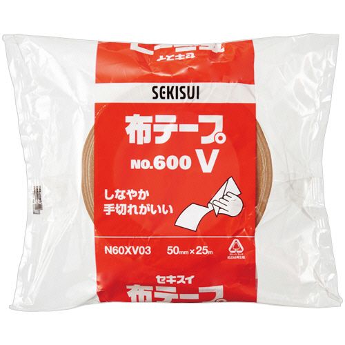 【送料無料】【個人宅届け不可】【法人（会社・企業）様限定】布テープ　No.600V　50mm×25m　厚み0.22m..