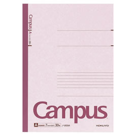 キャンパスノート7mm罫A4　30枚【返品・交換・キャンセル不可】【イージャパンモール】