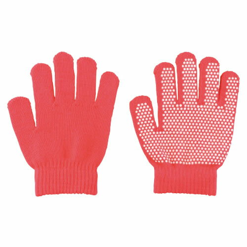 カラーのびのび手袋すべり止め付　赤【返品・交換・キャンセル不可】【イージャパンモール】