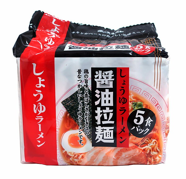 ★まとめ買い★ スナオシ 醤油拉麺 5P ×18個【イージャパンモール】