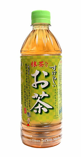 ★まとめ買い★　サンガリア　すばらしい抹茶入りお茶PET　500mL　×24個【イージャパンモール】