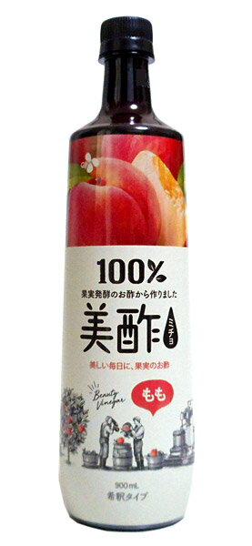 【送料無料】★まとめ買い★　＜CJジャパン＞　美酢もも　900mL　×12個【イージャパンモール】