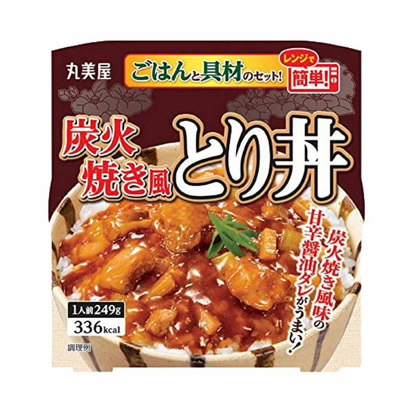 【送料無料】★まとめ買い★ 丸美屋 炭火焼き風とり丼ごはん付 249G ×24個【イージャパンモール】