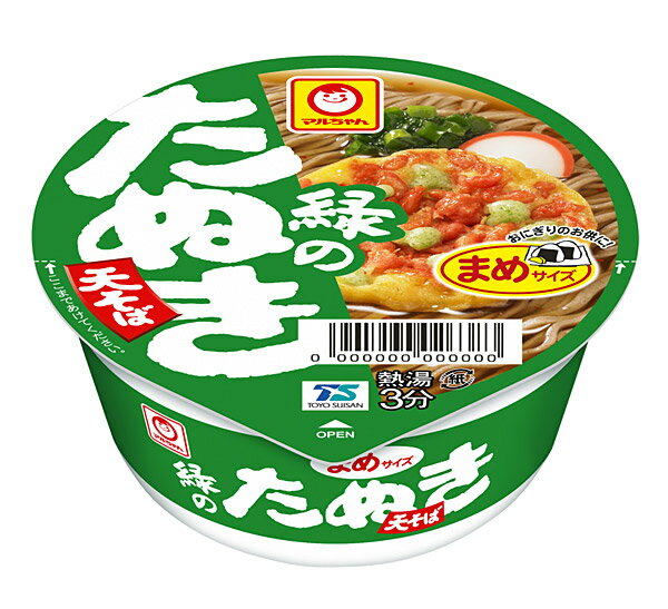 【送料無料】★まとめ買い★ マルチャン緑の豆たぬき天そば 45G ×24個【イージャパンモール】