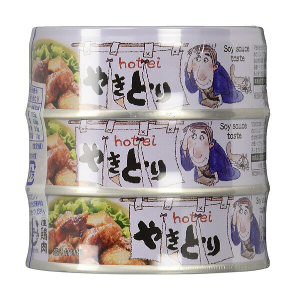 ★まとめ買い★ ホテイフーズ やきとりたれ味 3缶シュリンク 75gX3 ×12個【イージャパンモール】