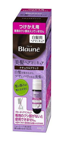 ★まとめ買い★　ブローネ美髪ヘアマニキュアナチュラルブラック　付替用　72g　×24個【イージャパンモール】