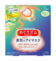 めぐりズム　蒸気でホットアイマスク　カモミールの香り　5枚入【イージャパンモール】