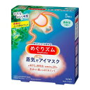 ★まとめ買い★　めぐりズム　蒸気でホットアイマスク　森林浴の香り　5枚入　×24個【イージャパンモール】