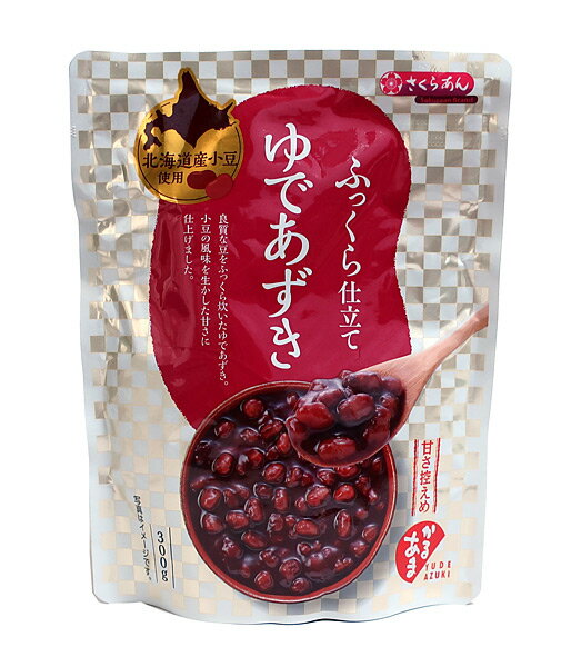 ★まとめ買い★　さくらあん　ゆであずき　パウチ（北海道小豆）　300g　×24個【イージャパンモール】