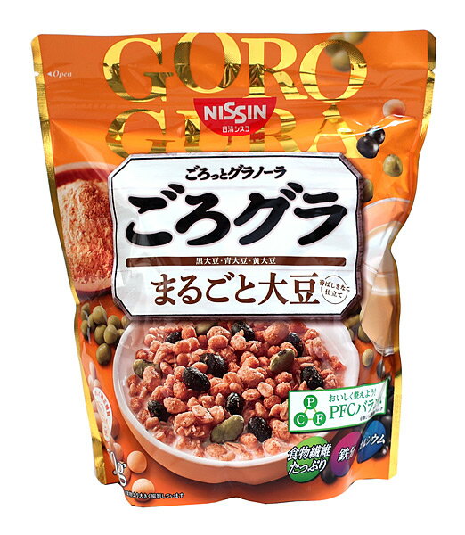 【送料無料】★まとめ買い★　日清シスコ　ごろグラまるごと大豆　360g　×12個【イージャパンモール】