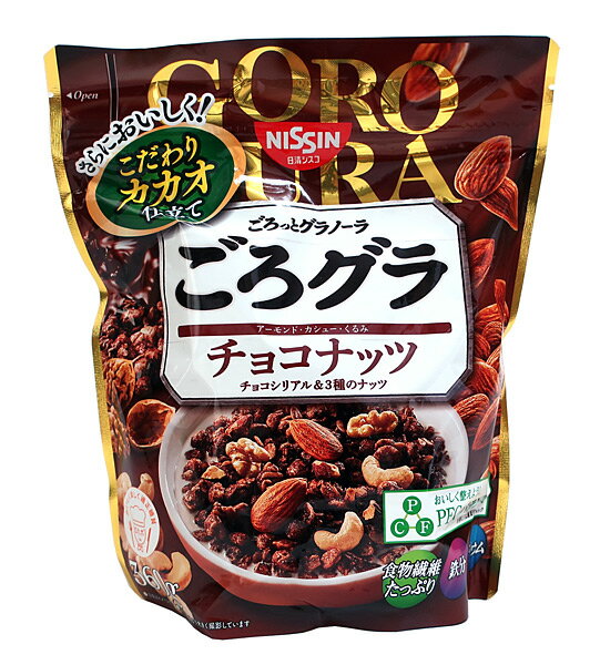 ★まとめ買い★ 日清シスコ ごろグラチョコナッツ 360g ×12個【イージャパンモール】