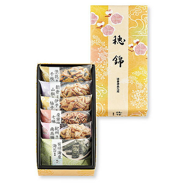 ★まとめ買い★ 法善寺あられ 穂錦 (HN-10) 6種セット6袋入 ×10個【イージャパンモール】