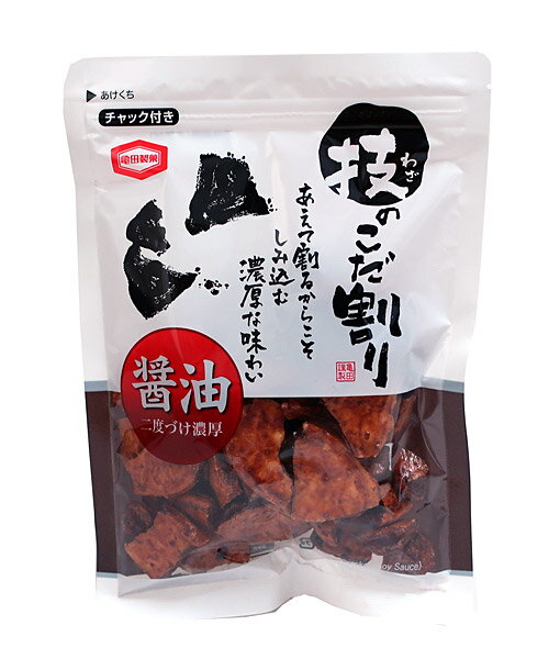 ★まとめ買い★　亀田　技のこだ割り　醤油　120g　×6個【イージャパンモール】