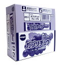 【イージャパンモール】【送料無料】 必ず2通目のメールをご確認ください。 ※本商品は熨斗・包装（ラッピング）はお承り出来ない商品となります。※商品はご注文（ご決済）後、3-5営業日で発送（土・日・祝日除く）となります。※配送業者と契約がないため、送付先が北海道・沖縄・離島の場合キャンセルとさせていただきます。※送付先が東北の場合別途300円の送料を加算させていただきます。※発送予定日は、在庫がある場合の予定日となります。 ※在庫がない場合には、キャンセルとさせて頂きます。 ※納期が遅れます場合には改めてご連絡させて頂きます。※2通目のメールをご案内した後でのキャンセルやお届け先の変更等はお承りできませんのでご注意ください。噛んで食べられるバータイプのソフトキャンデーです。 歯につきにくく、心地良い噛み応えが長く続きます。 濃厚なぶどうの味わいがしっかりと感じらる、ガブリチュウの定番フレーバーです。 ●原材料名 砂糖、水あめ、植物油脂、ゼラチン、濃縮グレープ果汁、加糖練乳、でん粉/乳化剤、ソルビトール、増粘多糖類、酸味料、加工でん粉、着色料（アントシアニン、クチナシ）、香料、一部に乳成分、大豆、ゼラチンを含む ●本品に含まれるアレルギー物質 乳成分、大豆、ゼラチン （※使用する原材料の変更などにより、ウェブサイトに掲載されているアレルゲン情報と、製品パッケージに記載されている内容が異なる場合もございます。 ご購入、お召し上がりの際には、お手元の製品パッケージの表示でアレルゲン情報をご確認ください。 ） ●賞味期限 パッケージに記載 ●保存方法 直射日光、高温多湿をお避けください。 1本×20個【メーカー・製造または販売元】明治チューインガム 株式会社052-501-8291【広告文責】株式会社イージャパンアンドカンパニーズ 072-875-6666※本商品はキャンセル・返品・交換不可の商品です。 　場合によっては上記お日にちよりもお届けまでにお時間をいただく場合がございます。 ※商品の写真はイメージです。 ※商品の性質上、返品はお受けできません。 　不良品、内容相違、破損、損傷の場合は良品と交換いたします。 　但し、商品到着から3日以内にご連絡をいただけない場合、交換いたしかねますのでご注意ください。 ※のし、包装などギフトの対応は、申し訳ございませんがお受けできませんのでご注意ください。 ※商品がリニューアルしている場合、リニューアル後の商品をお届けします。[関連キーワード：おやつ　お菓子　駄菓子　アメ　ソフトキャンディ　ぶどう味]