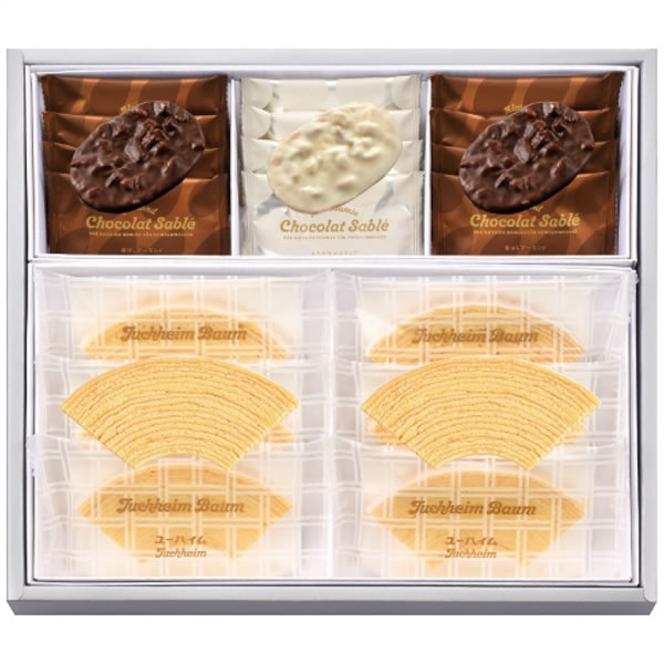 【送料無料】ユーハイム　バウムクーヘン＆ショコラサブレセット　PC−30　PC−30【ギフト館】のサムネイル