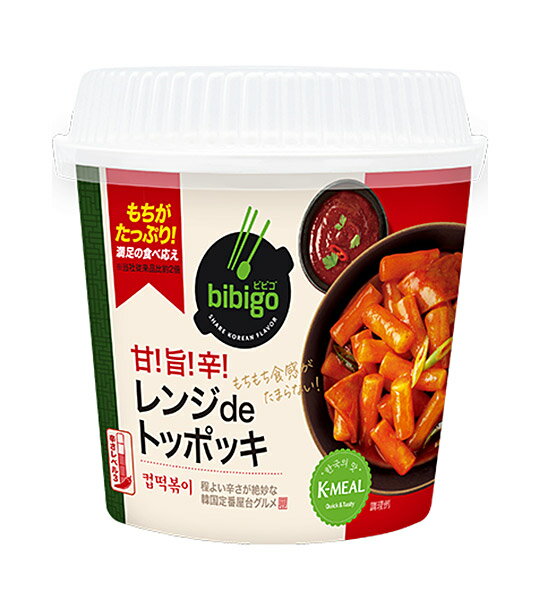 【送料無料】★まとめ買い★　CJ　bibigo 甘！旨！辛！レンジdeトッポッキ　125g　×12個【イージャパンモール】