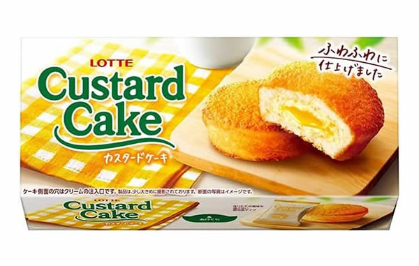 【送料無料】★まとめ買い★　ロッテ　カスタードケーキ　6個　×5個【イージャパンモール】