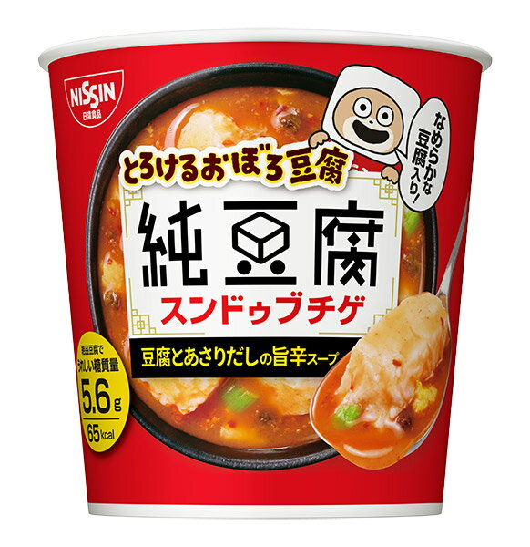 【送料無料】★まとめ買い★　日清　とろけるおぼろ純豆腐　スンドゥブチゲ　17G　×6個【イージャパンモール】のサムネイル