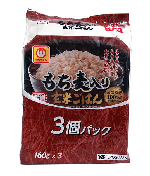 ★まとめ買い★　東洋水産　マルちゃん　もち麦入り玄米ごはん　3個パック　×8個【イージャパンモール】