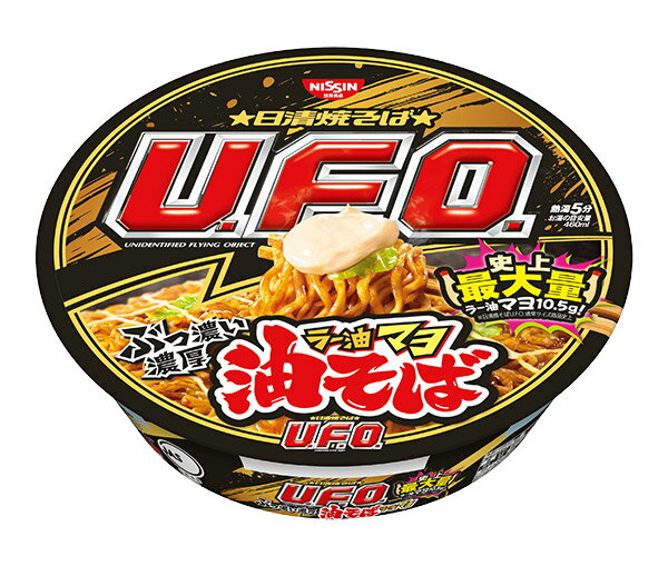 ★まとめ買い★ 日清食品 日清焼そばU.F.O. 油そば ラー油マヨ 112g ×12個【イージャパンモール】