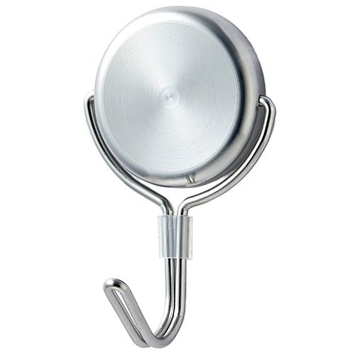 ステンレスボディ　パワーマグネットフック　フラット　耐荷重7kg　シルバー　1個