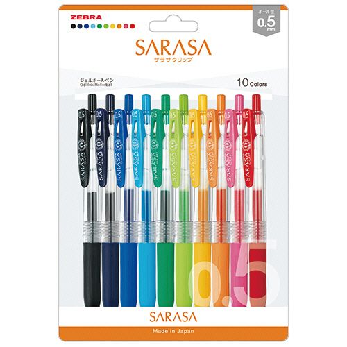 Rakuten - ジェルボールペン　サラサクリップ　0.5mm　10色セット　1パック