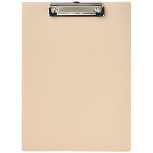 軽量クリップボード(抗菌) A4タテ ベージュ 1枚