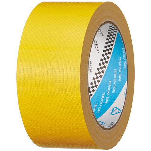 再生PETカラー布テープ 50mm×25m 厚み約0.18mm 黄 1巻
