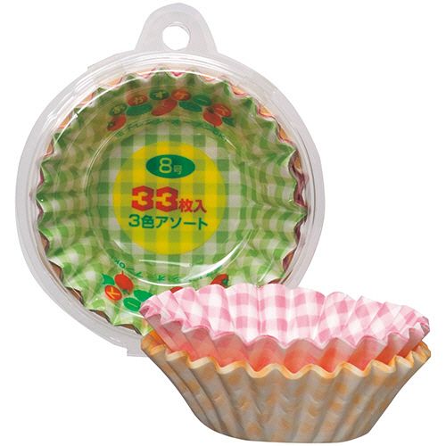 Rakuten - おかずケース　8号　(3色アソート)　1セット(330枚:33枚×10パック)