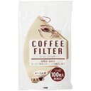 コーヒーフィルター 未晒し (4-7人用) 1セット(300枚:100枚×3パック)