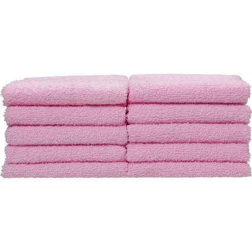 【送料無料】【個人宅届け不可】【法人（会社・企業）様限定】おしぼりタオル ピンク 110匁 1パック(10枚)【イージャパンモール】